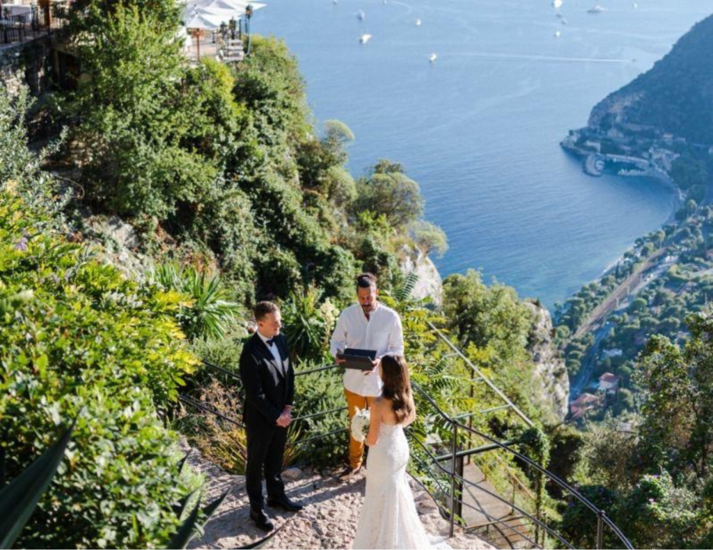 Dream destination vows with a view